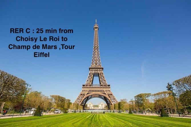 Proche Paris, Gare Rer C A 2 Min A Pieds, Notre Dame A 15Min, Parking Prive Et Traveller Awards 2025 Apartment Шоази-льо-Роа Екстериор снимка